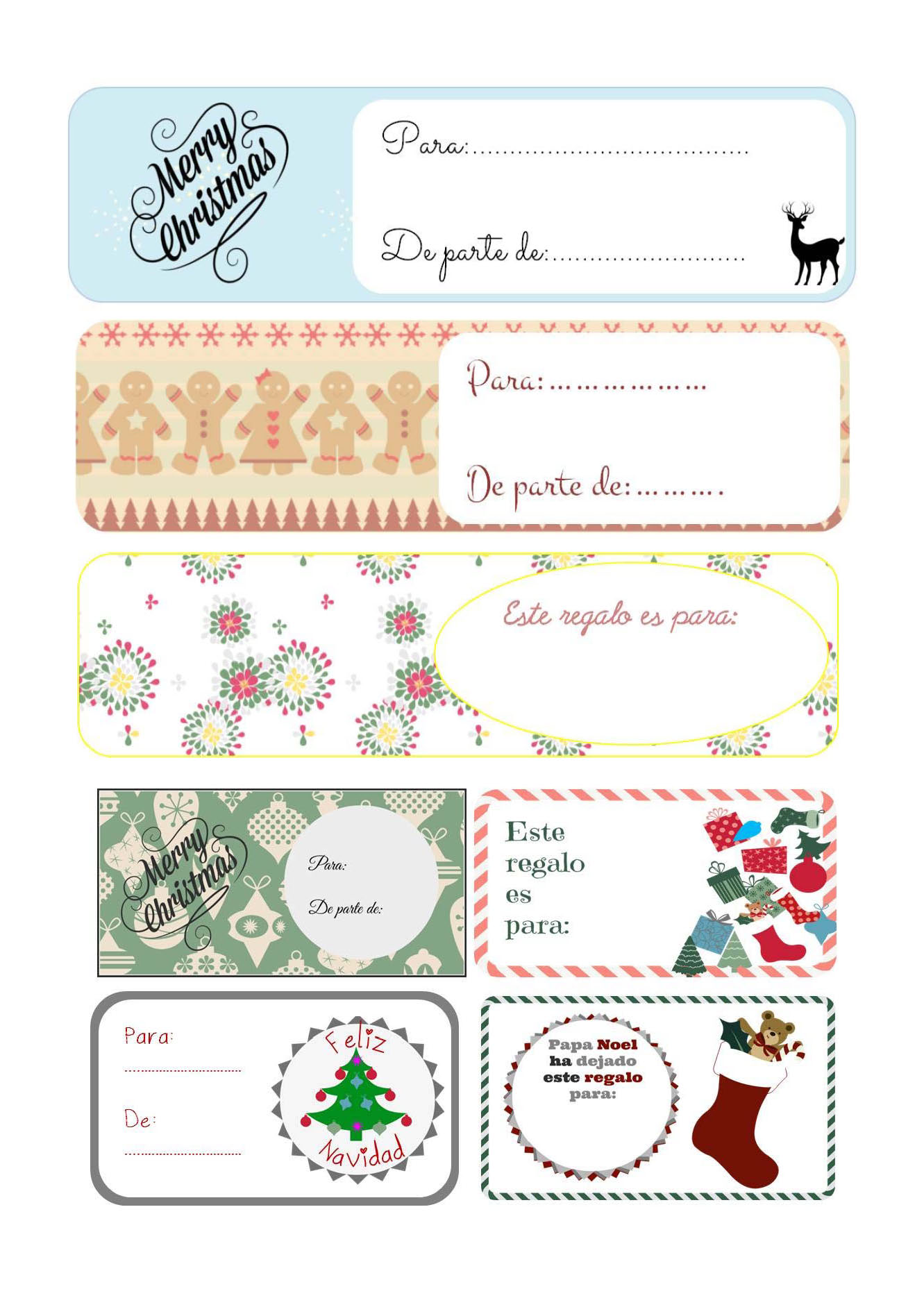 En cantidad metodología preposición Etiquetas para regalos. Imprimible gratis! | Lovely And Creatiful