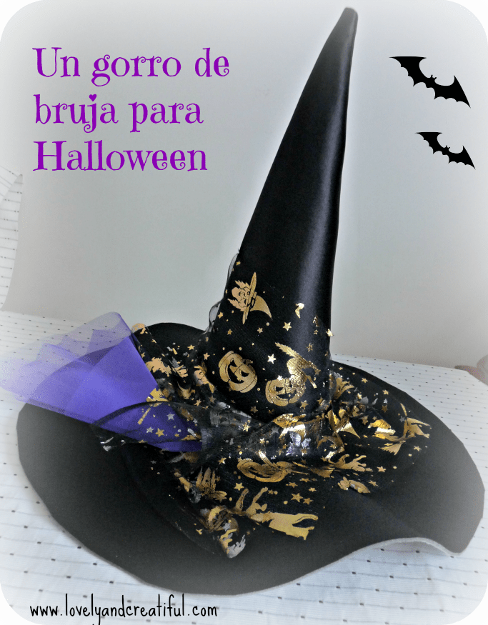Sombrero de bruja para Halloween. Cómo hacer el patrón a medida. | Lovely  And Creatiful