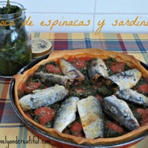 Coca de sardinas y espinacas